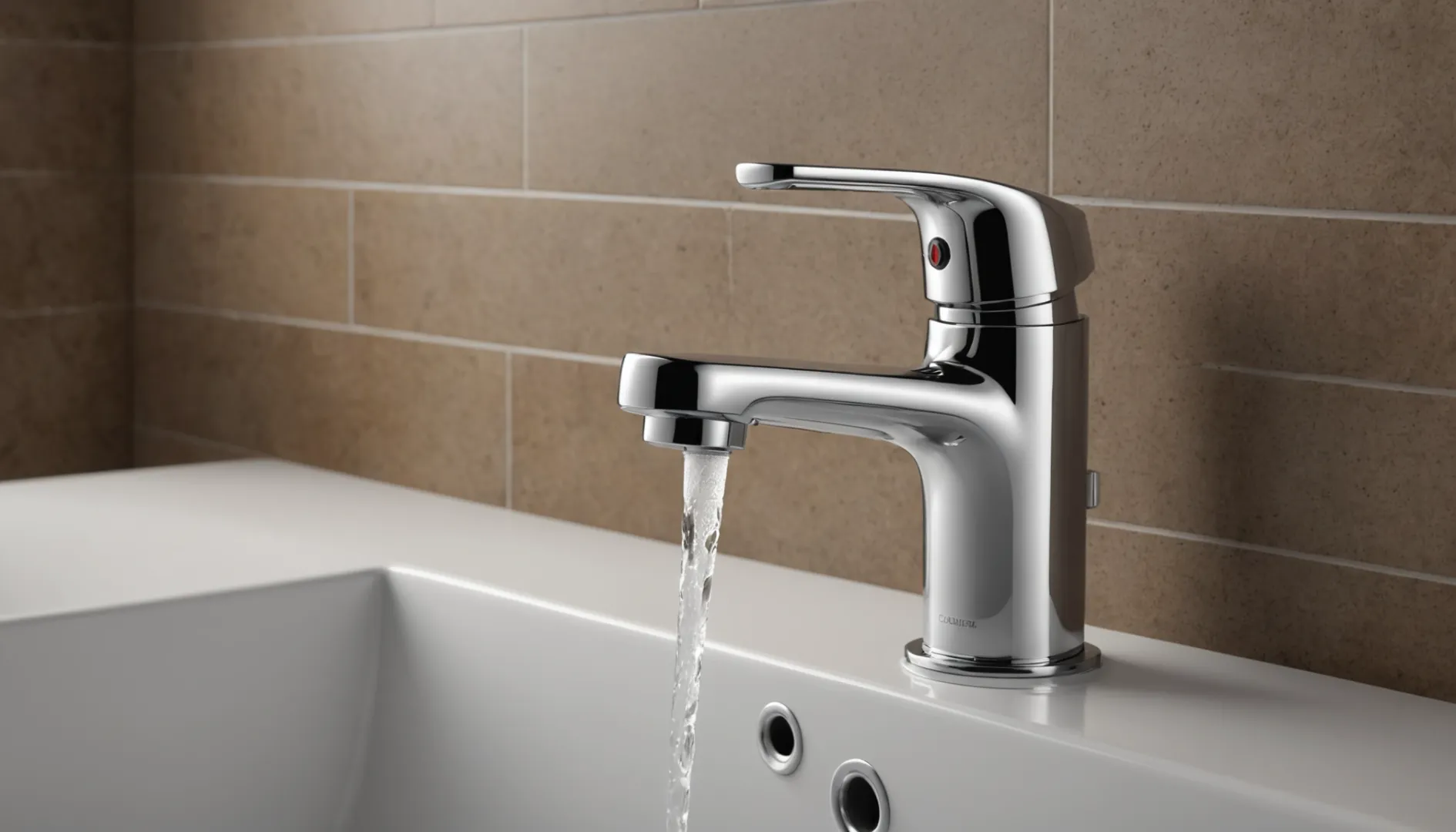 ADA-compliant faucet with lever handle for elderly use