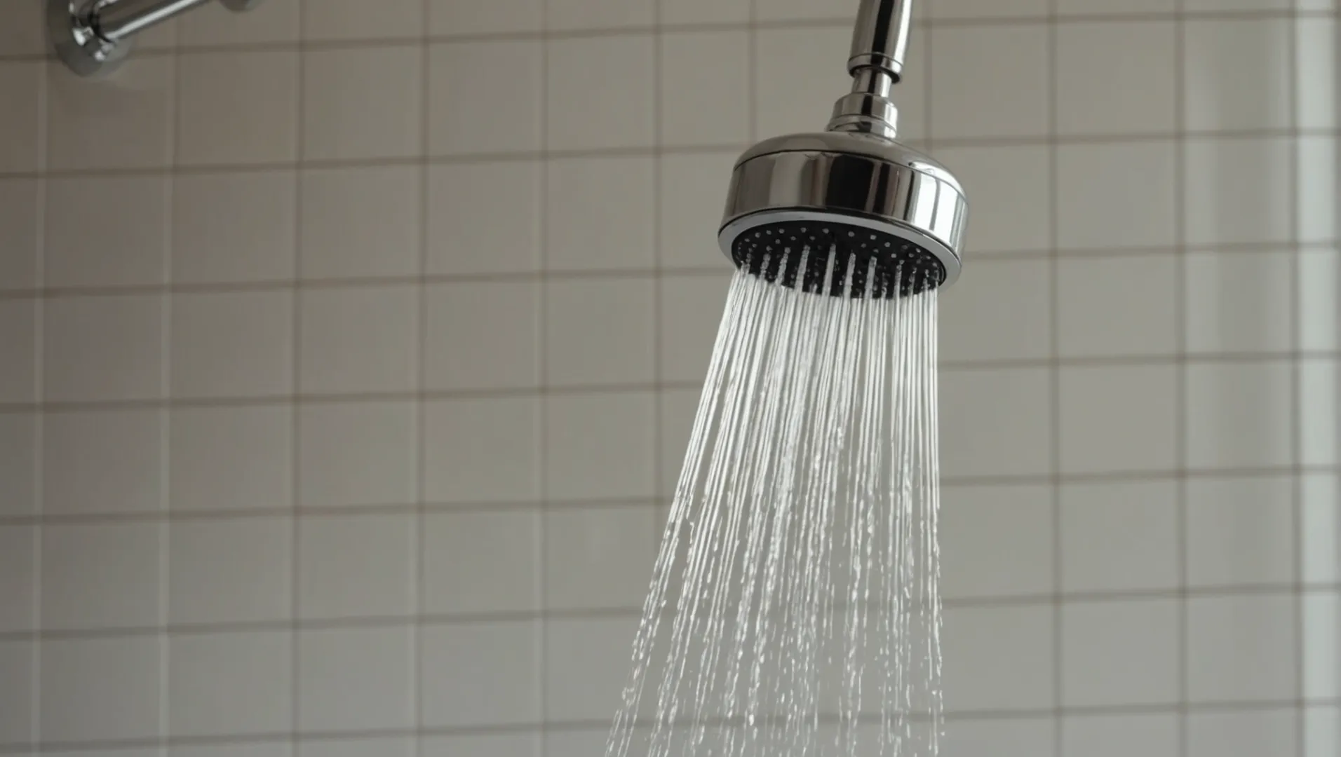 Shower head soaking in a bag filled with vinegar