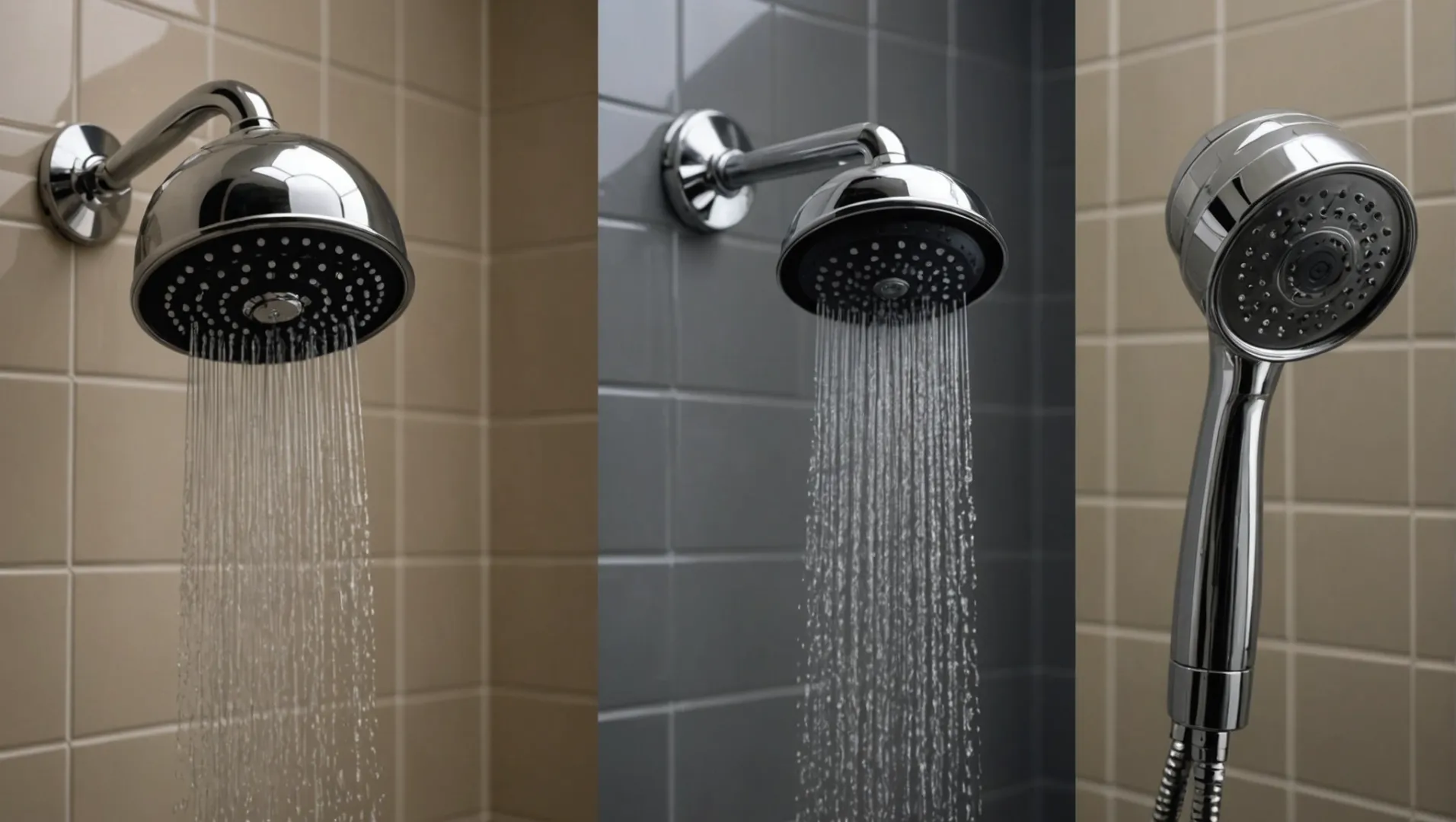 Metal and plastic shower heads comparison
